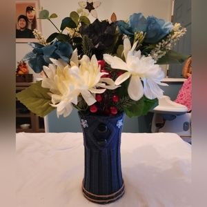 Handmade Christmas Floral Accent Piece.